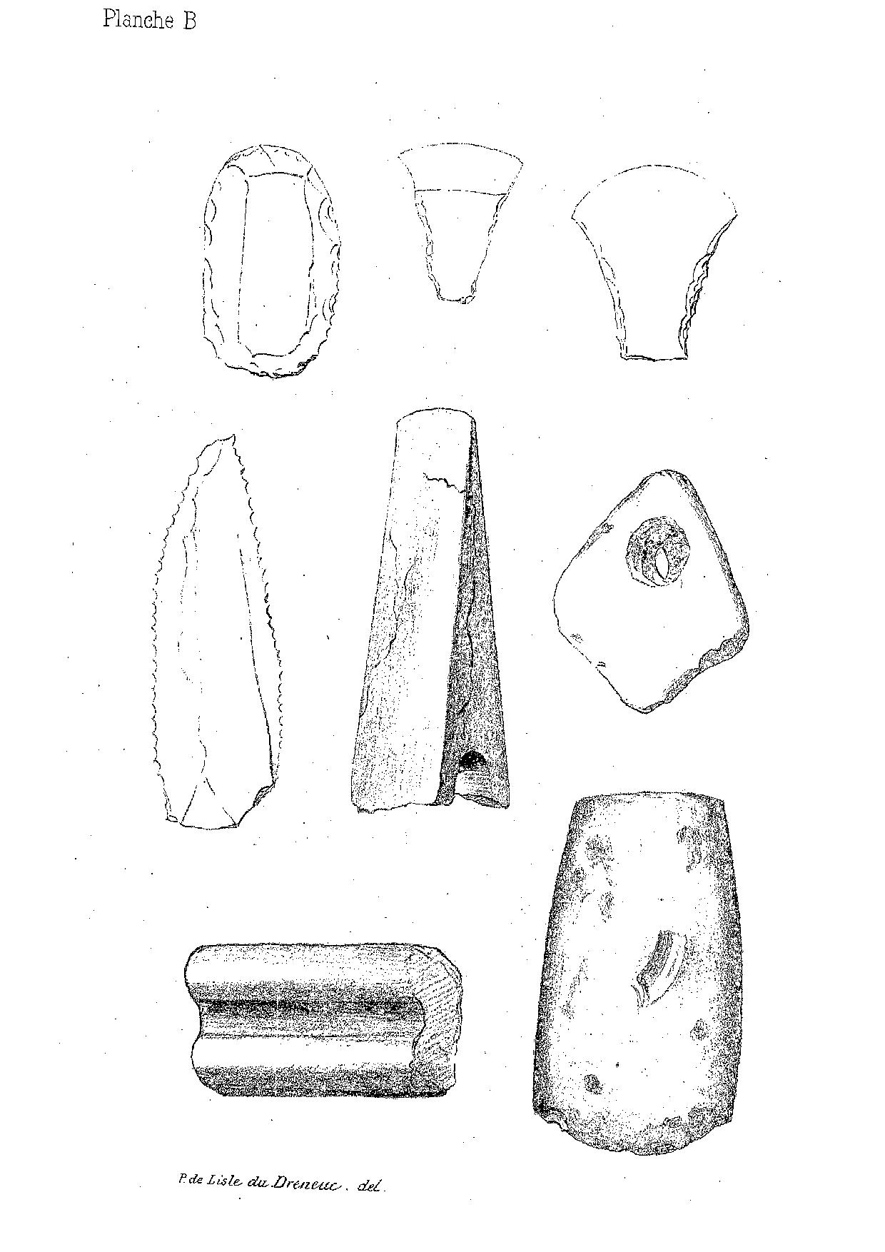 Mobilier du dolmen du Carreau-Vert